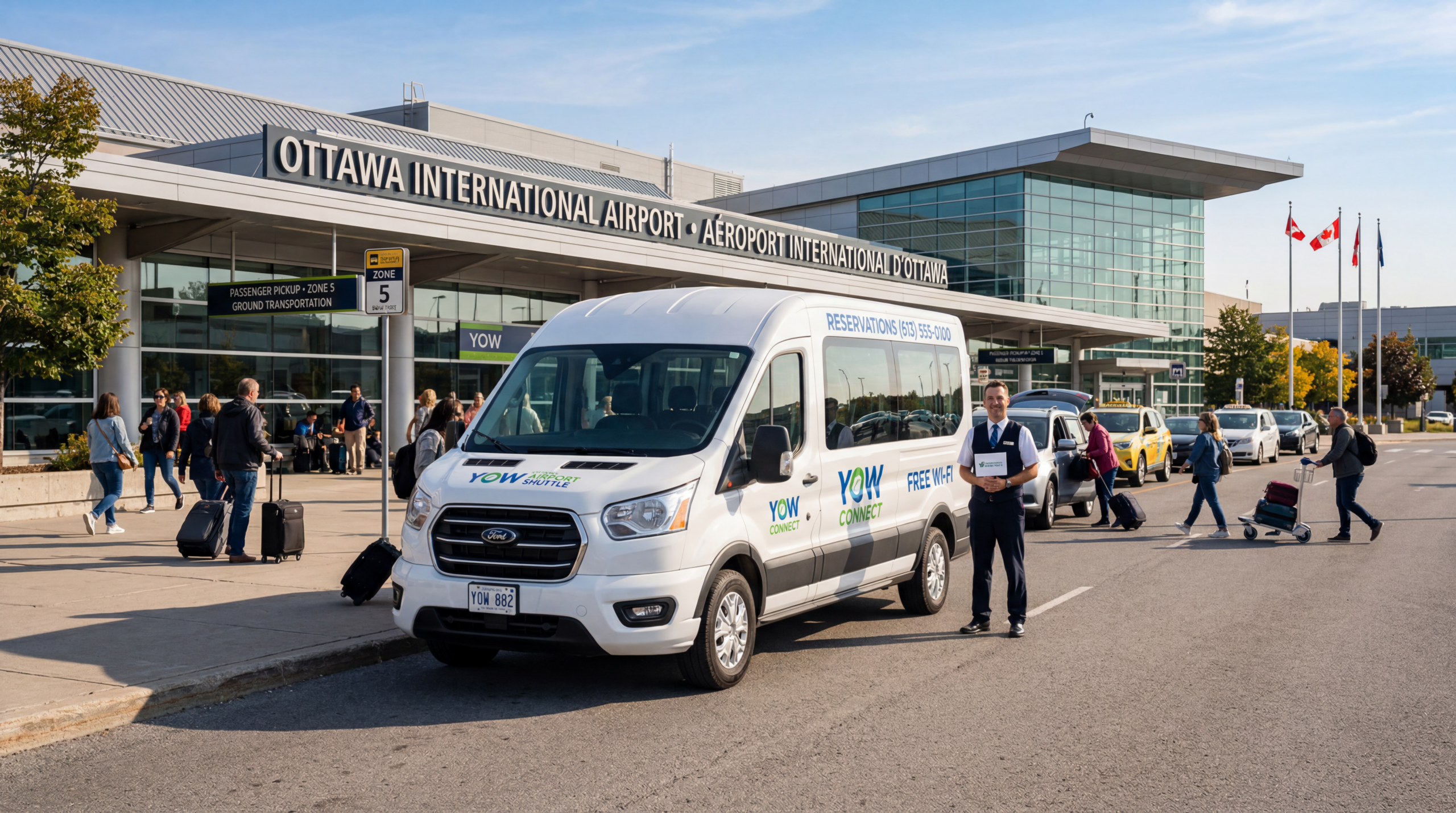 Airport shuttle in Ottawa Ontario